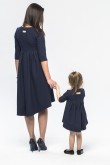 2Komplet sukienek dla mamy i córki z przedłużonym tyłem