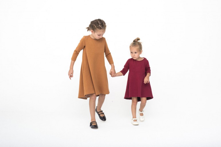 2A SET OF DRESSES WITH EXTENDED BACK FOR SISTERS
