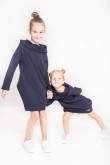 2A SET OF THE SAME TUNIC FOR GIRLS - DARK BLUE