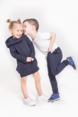 2A SET OF CLOTHING FOR BROTHER AND SISTER - DARK BLUE