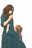 2MOTHER DAUGHTER MATCHING DRESS WITH BIG POCKETS - GREEN