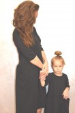 2MATCHING DRESSES FOR MOTHER AND DAUGHTER - CLASSIC BLACK AND MODERN POCKETS
