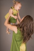 2Dresses for mother and daughter - "I feel Green"