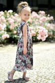 2SUMMER FLORAL DRESS FOR GIRL WITH A NECKLINE AT THE BACK