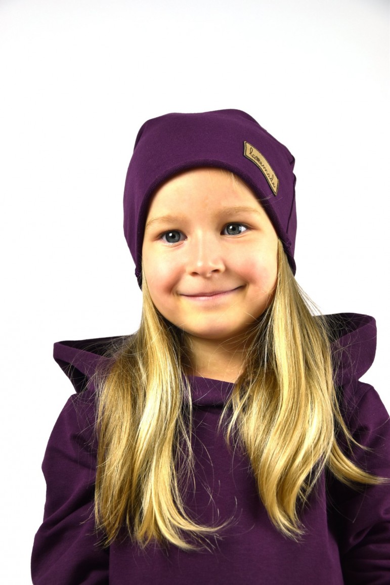 2UNISEX CAP- FOR GIRL AND BOY - EXTRAVAGANT PURPLE