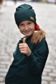 2UNISEX CAP - FOR GIRL AND BOY - BOTTLE GREEN