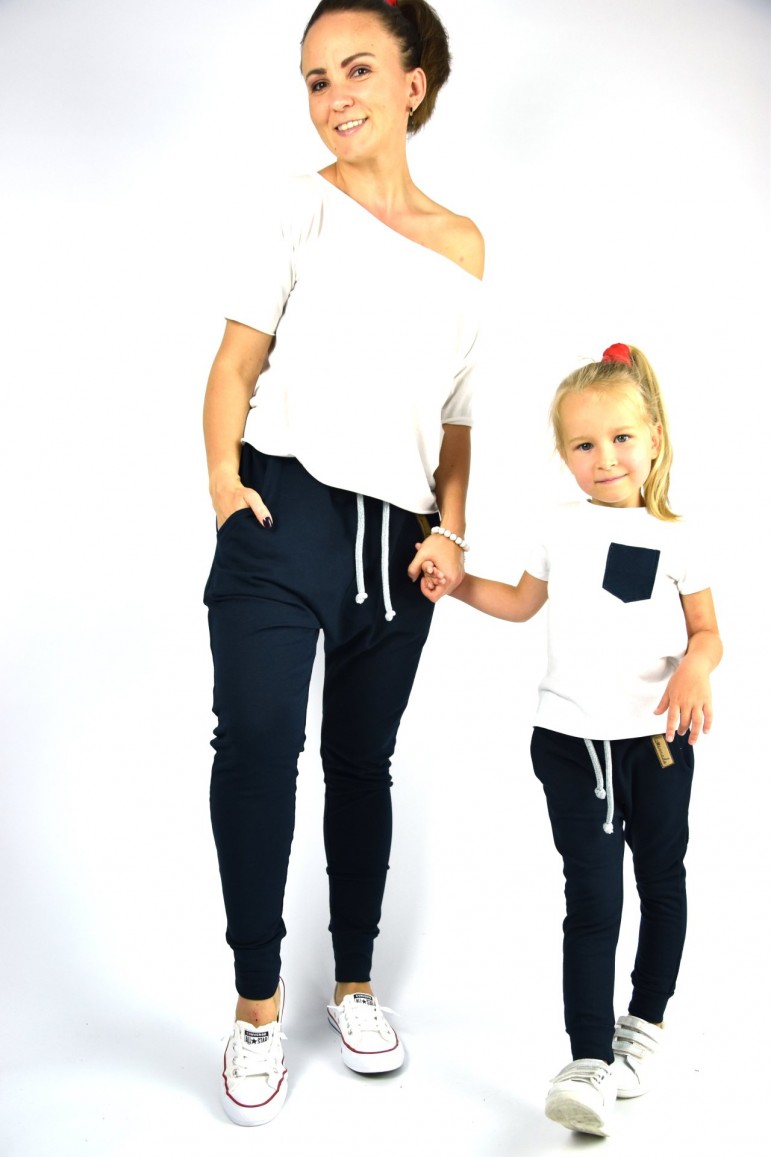 2TROUSERS FOR MOTHER AND DAUGHTER OR SON - DARK BLUE