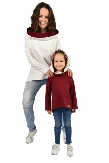 THE SET OF OVERSIZED HOODIE FOR MOTHER AND DAUGHTER - MIX