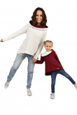 2THE SET OF OVERSIZED HOODIE FOR MOTHER AND DAUGHTER - MIX