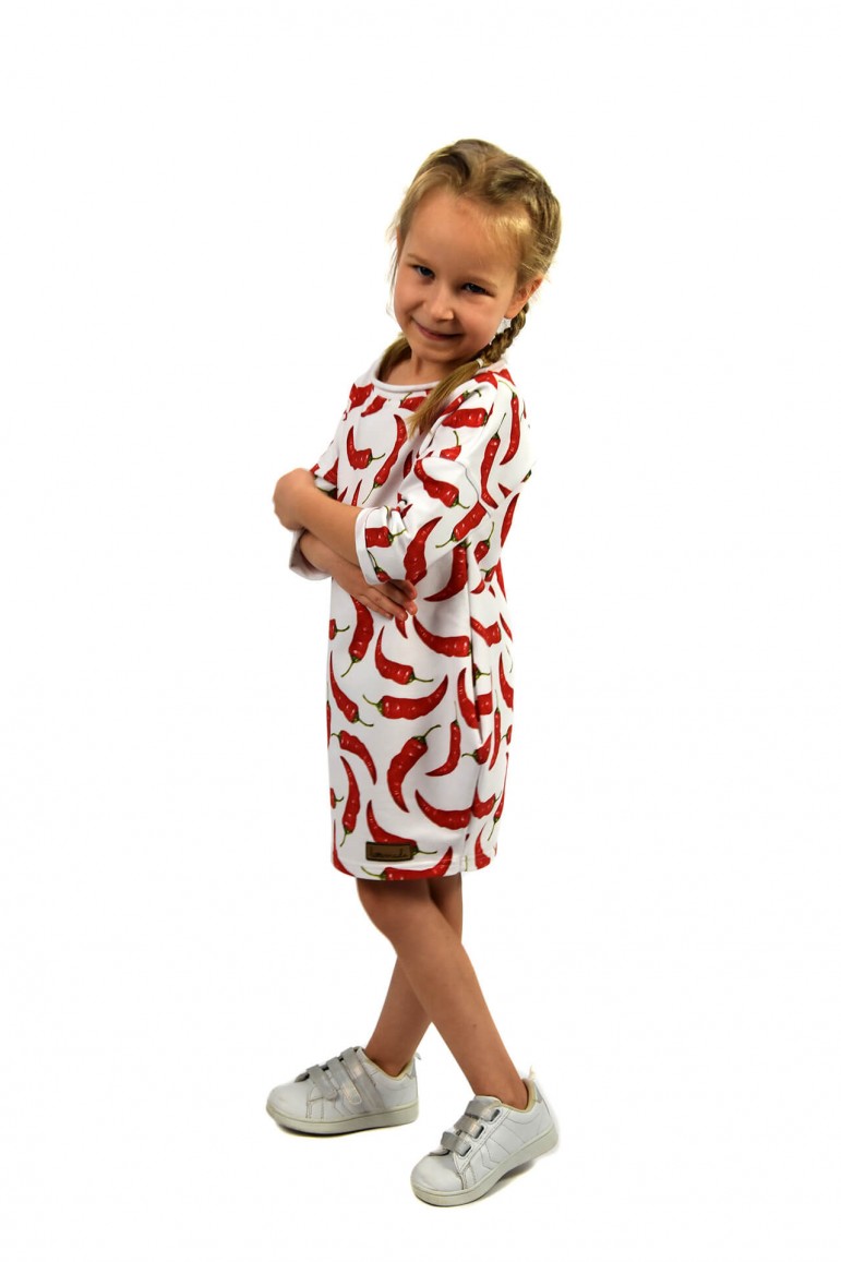 2CHILDREN’S TUNIC DRESS WITH POCKETS - CHILLI OUT