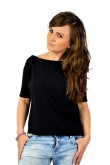 2BASIC TOP WITH A BOAT-TYPE NECKLINE - BLACK