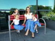 2MOTHER AND DAUGHTER MATCHING SKIRTS SET - BLUE SKY