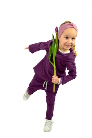BAGGY TROUSERS FOR GIRL - VIOLET