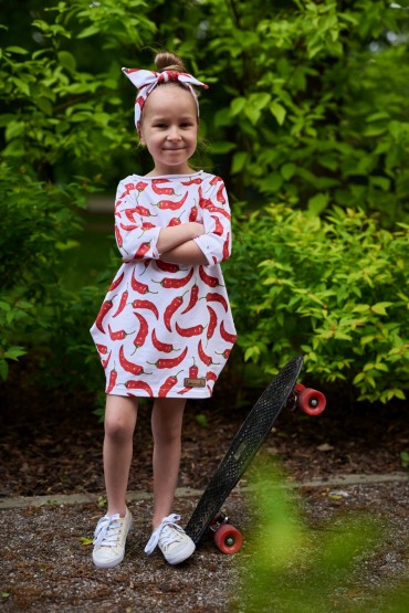 CHILDREN’S TUNIC DRESS WITH POCKETS - CHILLI OUT