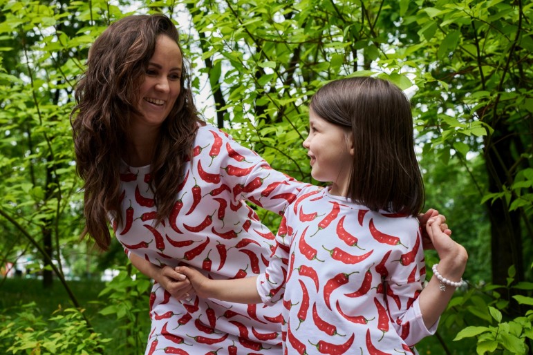 2THE SET OF OVERSIZED TUNIC DRESSES FOR MOTHER AND DAUGHTER - CHILLOUT