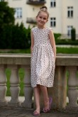 2SUMMER FLORAL DRESS FOR GIRL WITH A NECKLINE AT THE BACK - BERRIES