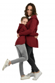 2THE SET OF OVERSIZED HOODIE FOR MOTHER AND DAUGHTER - BURGUNDY BURGUNDY