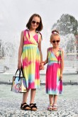 2SET OF SUMMER DRESSES FOR GIRLS WITH TIE BANDS - RAINBOW