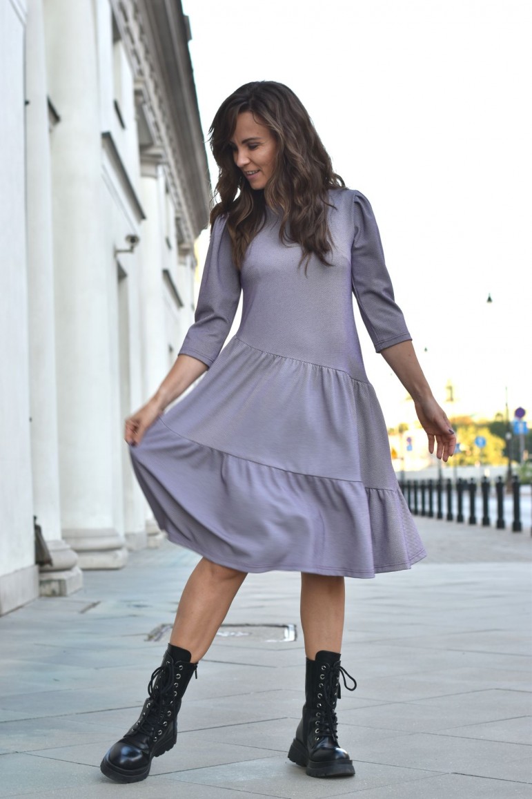 2WOMAN'S DRESS FRILLS COLLECTION - VIOLET