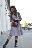 2WOMAN'S DRESS FRILLS COLLECTION - VIOLET