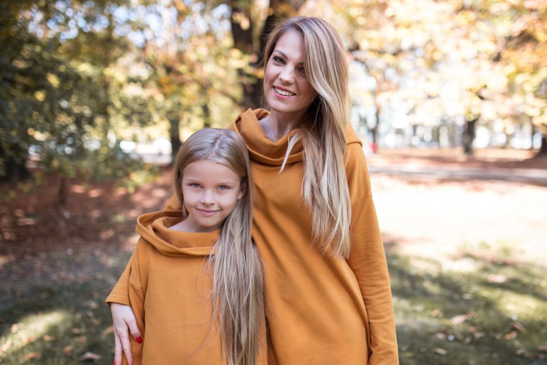 2Komplet dresowych tunik dla mamy i córki