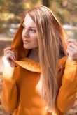 2Women's hooded tracksuit tunic - Caramel