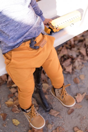 BAGGY PANTS FOR BOY AND GIRL - CARAMEL